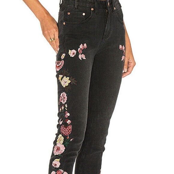 NWT One Teaspoon Embroidered Bird Of Paradise Jeans - Picture 7 of 12